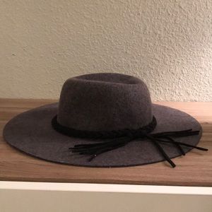 Grey felt hat